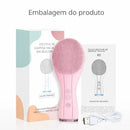 Escova de limpeza facial elétrica com vibração sônica para limpeza profunda dos poros, à prova d'água - removedora de cravos e acne