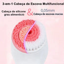 Kit Escova de Limpeza Facial Rotativa 3 em 1