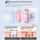 Depilador a laser INNZA com função de resfriamento com gelo, remove permanente, indolor