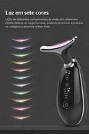 Aparelho para lifting facial - com massagem facial EMS, terapia de luz LED, removedor de papada, rejuvenescimento da pele, firmeza e antirrugas
