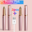 Aparador elétrico de sobrancelhas, depilador facial portátil para mulheres, indolor