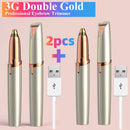 Aparador elétrico de sobrancelhas, depilador facial portátil para mulheres, indolor