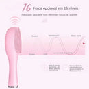 Escova de limpeza facial elétrica com vibração sônica para limpeza profunda dos poros, à prova d'água - removedora de cravos e acne