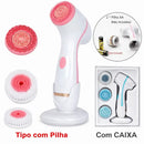 Kit Escova de Limpeza Facial Rotativa 3 em 1